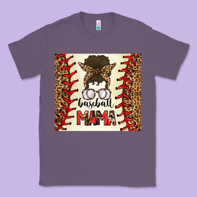 Baseball Mom Messy Bun Classic Tee Designed By Cowhidedigitalart