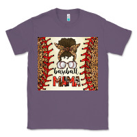 Lavender Baseball Mom Messy Bun Classic Tee - CowhideDigitalArt