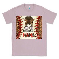Lilac Baseball Mom Messy Bun Classic Tee - CowhideDigitalArt