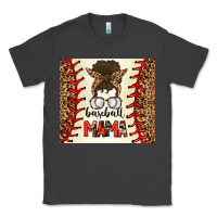 Smoke Baseball Mom Messy Bun Classic Tee - CowhideDigitalArt