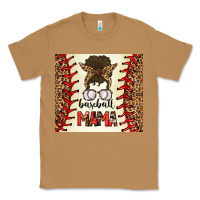 Toasted Coconut Baseball Mom Messy Bun Classic Tee - CowhideDigitalArt