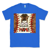 True Royal Baseball Mom Messy Bun Classic Tee - CowhideDigitalArt