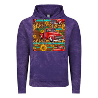 Cloud Purple western farm truck seamless pattern Vintage Hoodie - HRA Design Shop