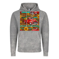 Western Farm Truck Seamless Pattern Vintage Hoodie | Teevron
