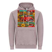 Vintage Zinc western farm truck seamless pattern Vintage Hoodie - HRA Design Shop