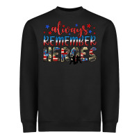 Black always remember heroes Heavyweight Sweatshirt - JahusDesignShop