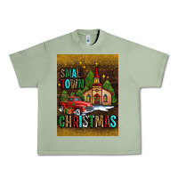 Oil Green small town christmas church Urban Heavy Tee - AdoDesignShop