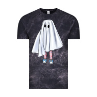 Cloud Black cute ghost Vintage Tee - BundleAndBundleShop