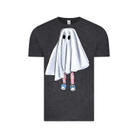 Vintage Black cute ghost Vintage Tee - BundleAndBundleShop