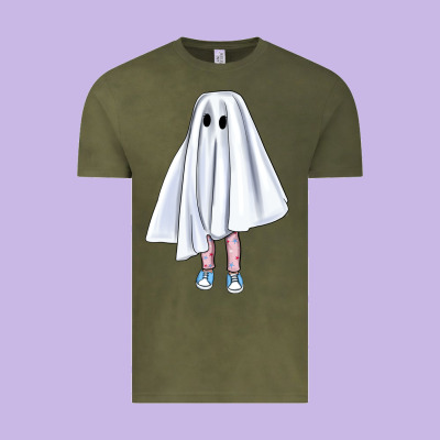 Cute Ghost Vintage Tee Designed By Bundleandbundleshop