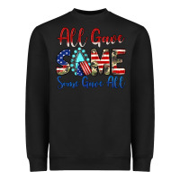 Black all gave some some gave all Heavyweight Sweatshirt - JahusDesignShop