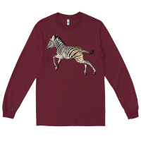 Burgundy Baby Zebra Long Sleeve Tee - LillyAllenDesigns