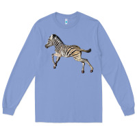 Colony Blue Baby Zebra Long Sleeve Tee - LillyAllenDesigns