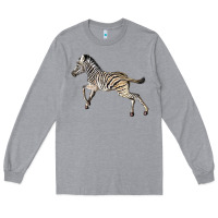 Heather Grey Baby Zebra Long Sleeve Tee - LillyAllenDesigns