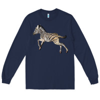 Navy Baby Zebra Long Sleeve Tee - LillyAllenDesigns