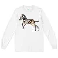 White Baby Zebra Long Sleeve Tee - LillyAllenDesigns