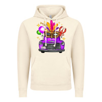 Vintage Artic mardi gras truck leopard mask Vintage Hoodie - FaDigitalArtStudio