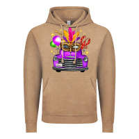 Vintage Coffee mardi gras truck leopard mask Vintage Hoodie - FaDigitalArtStudio