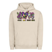 Pigment French Oak peace love mardi gras Urban Hoodie - CowGirlArtShop