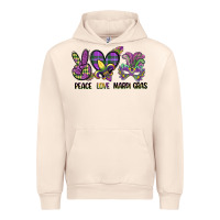Sandshell peace love mardi gras Urban Hoodie - CowGirlArtShop