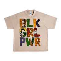 French Oak black girl power Urban Heavy Tee - BundleAndBundleShop
