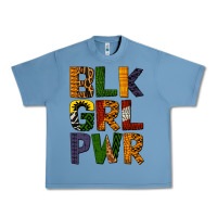 Pebble Blue black girl power Urban Heavy Tee - BundleAndBundleShop