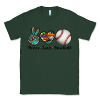 Sports Green peace love baseball Classic Tee - Artiststas