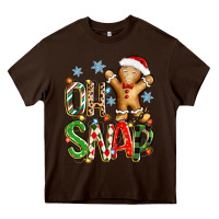 Chocolate Brown oh snap christmas cookie Heavy Core Tee - Zillion Design Studio