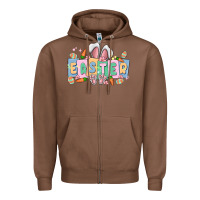 Chestnut easter  rabbit Zipper Hoodie - MaliasSmallBusiness