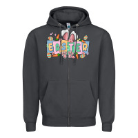 Smoke easter  rabbit Zipper Hoodie - MaliasSmallBusiness