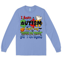 Colony Blue i have autism i can't say trick or treat Long Sleeve Tee - JahusDesignShop