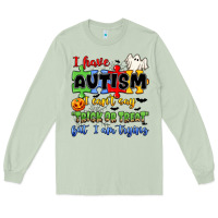 Matcha i have autism i can't say trick or treat Long Sleeve Tee - JahusDesignShop