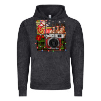 Vintage Black Christmas Santa Vintage Camera Vintage Hoodie - FaDigitalArtStudio