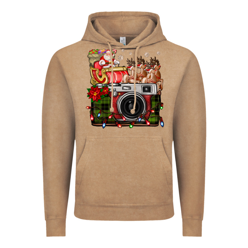 Christmas Santa Vintage Camera Vintage Hoodie by FaDigitalArtStudio | Teevron