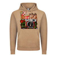Vintage Coffee Christmas Santa Vintage Camera Vintage Hoodie - FaDigitalArtStudio