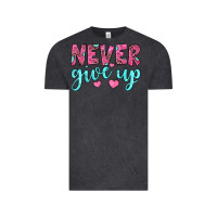 Vintage Black never give up Vintage Tee - JahusDesignShop