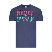 Vintage Denim never give up Vintage Tee - JahusDesignShop
