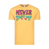 Vintage Mustard never give up Vintage Tee - JahusDesignShop