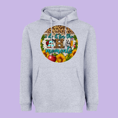 I Do It For The Aha Moments Round Earring Heavyweight Hoodie Designed By Bundleandbundleshop