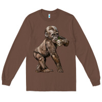 Chestnut Baby Gorilla Long Sleeve Tee - LillyAllenDesigns
