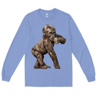 Colony Blue Baby Gorilla Long Sleeve Tee - LillyAllenDesigns
