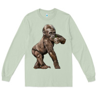 Matcha Baby Gorilla Long Sleeve Tee - LillyAllenDesigns
