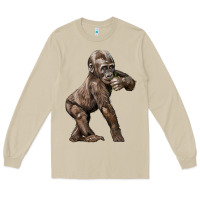 Mushroom Baby Gorilla Long Sleeve Tee - LillyAllenDesigns