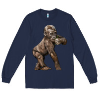 Navy Baby Gorilla Long Sleeve Tee - LillyAllenDesigns