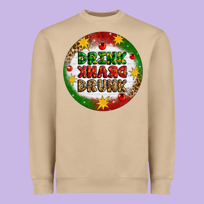 Drink Drank Drunk Heavyweight Sweatshirt Designed By Artiststas