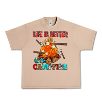 Burro life is better by the campfire with marshmallows Urban Heavy Tee - AdoDesignShop