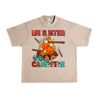 French Oak life is better by the campfire with marshmallows Urban Heavy Tee - AdoDesignShop