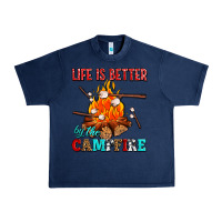 Navy life is better by the campfire with marshmallows Urban Heavy Tee - AdoDesignShop