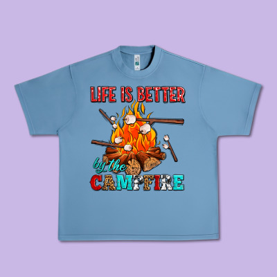 Life Is Better By The Campfire With Marshmallows Urban Heavy Tee Designed By Adodesignshop