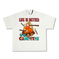 Pistachio life is better by the campfire with marshmallows Urban Heavy Tee - AdoDesignShop